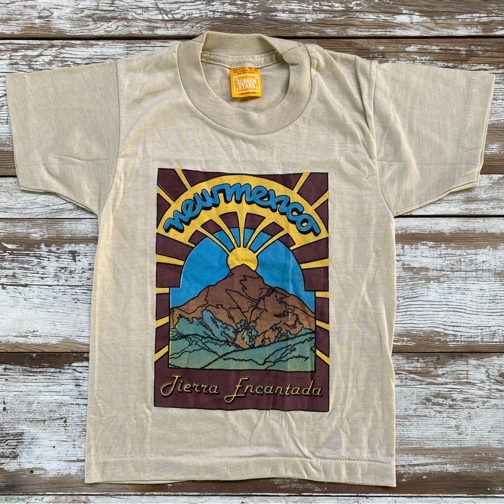 Vintage kids t-shirt, New Mexico desert, Tierra Encantada, size XS